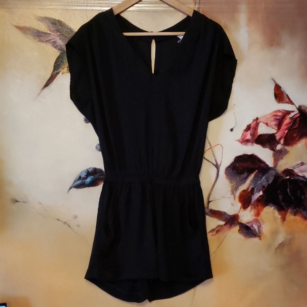 ELAN Black Romper